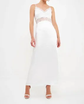 2.7 August Apparel - Lace Maxi Slip Dress