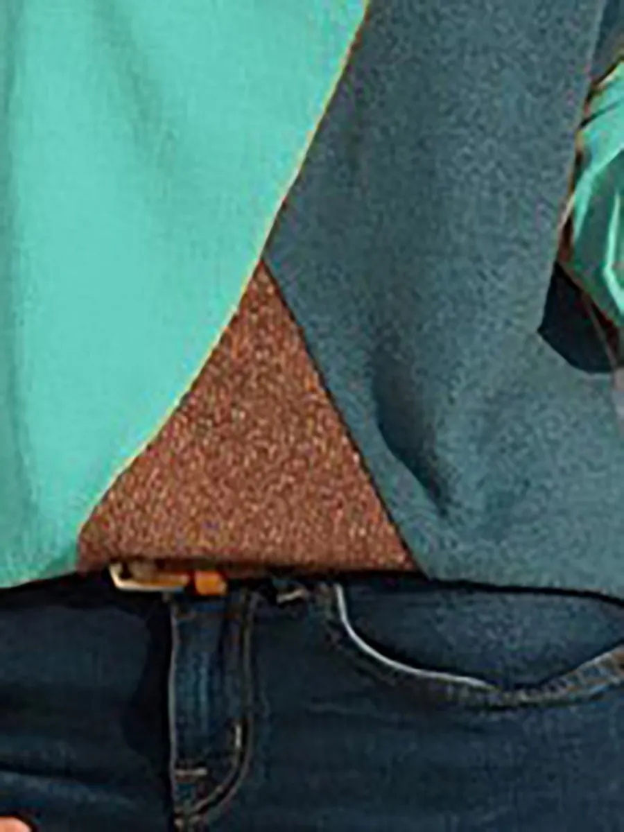 Asymmetric Neck  Patchwork  Contrast Stitching Sweatshirts T-shirts