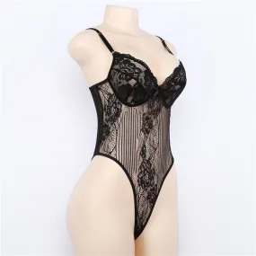 Backless Lace Bodysuit