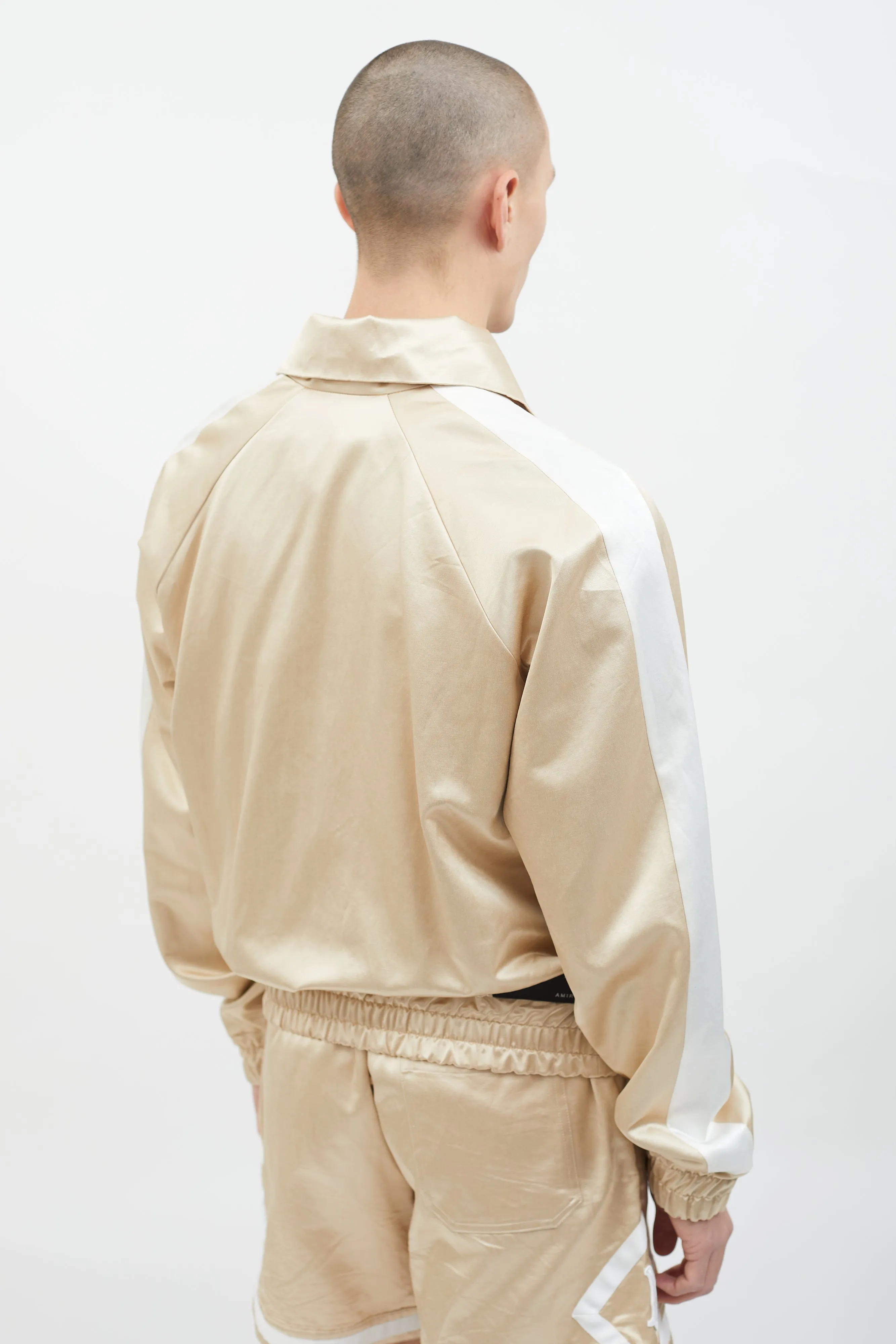 Beige Cotton Two Piece Set