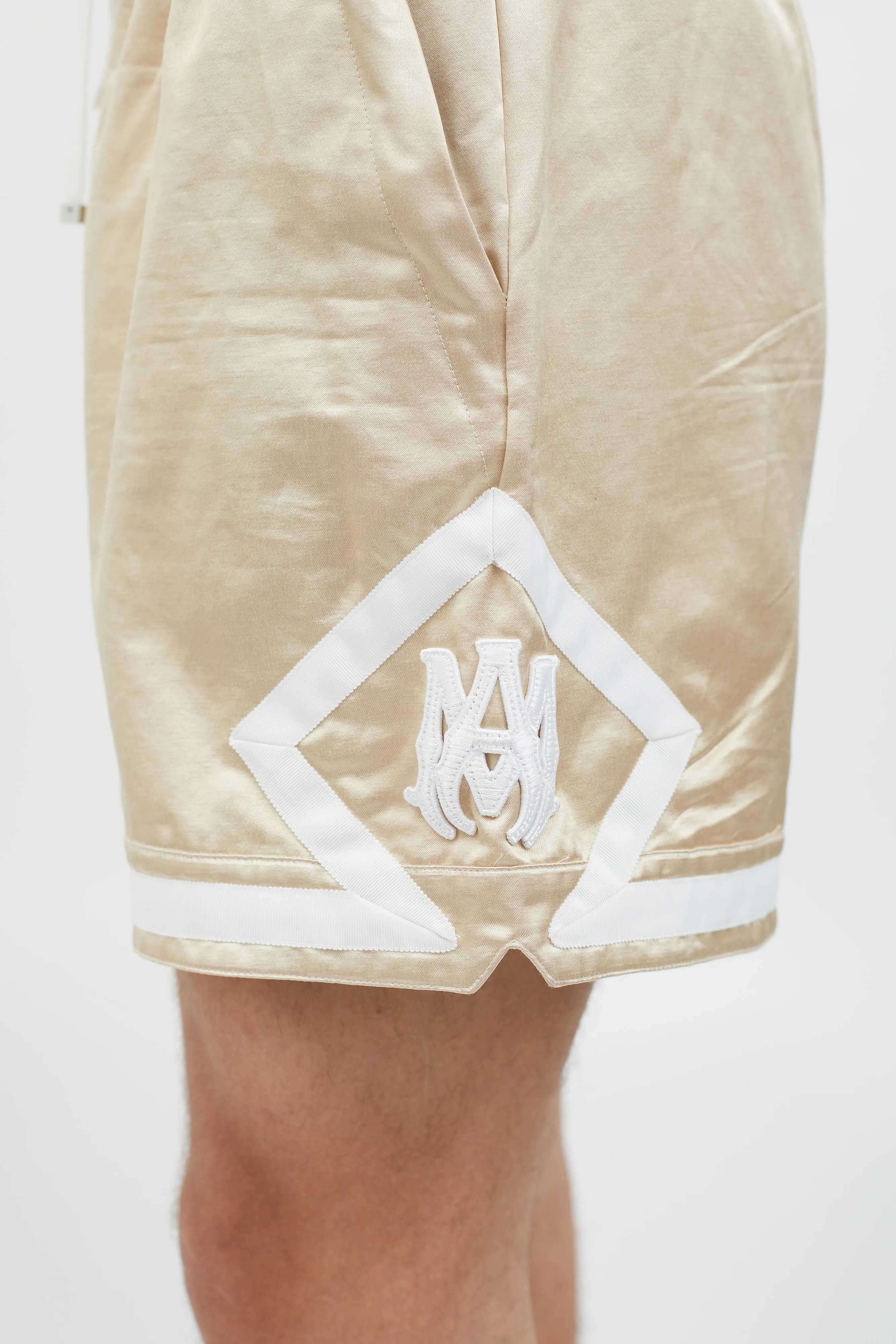 Beige Cotton Two Piece Set