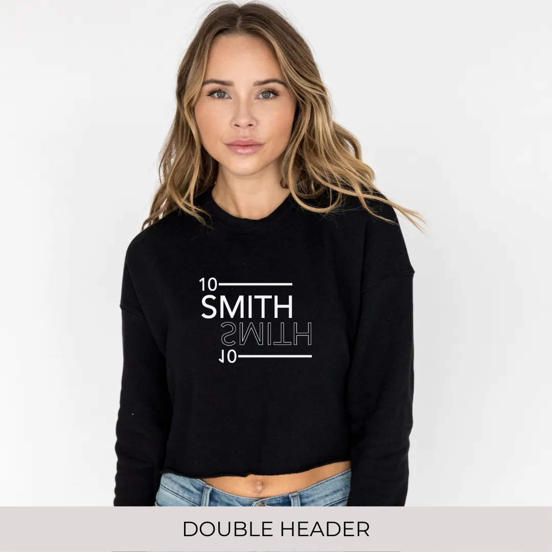 Crop Sweatshirt in Black