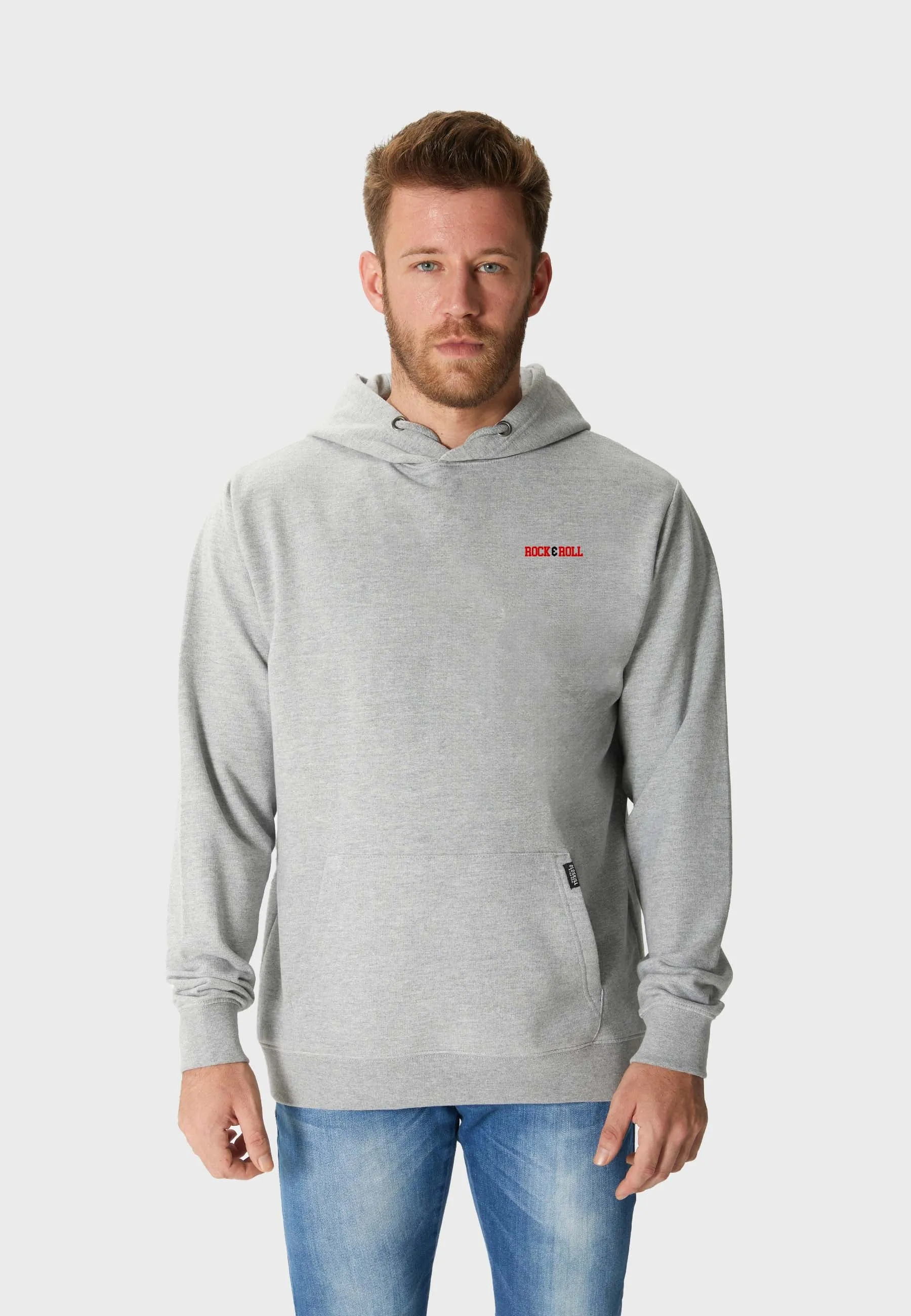 Electric Shocker Backprint Hoodie Heather Grey