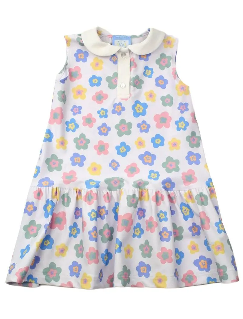 Funtasia Too Girls Athleisure Tennis Dress - Pink Floral