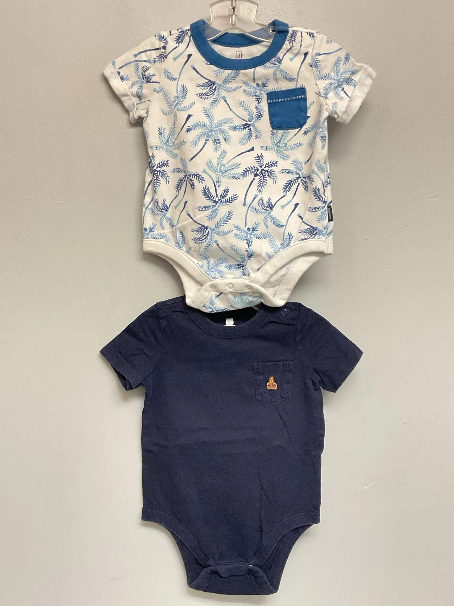 Gap Size 6M Blue Palms Cotton Infant Boys Sets