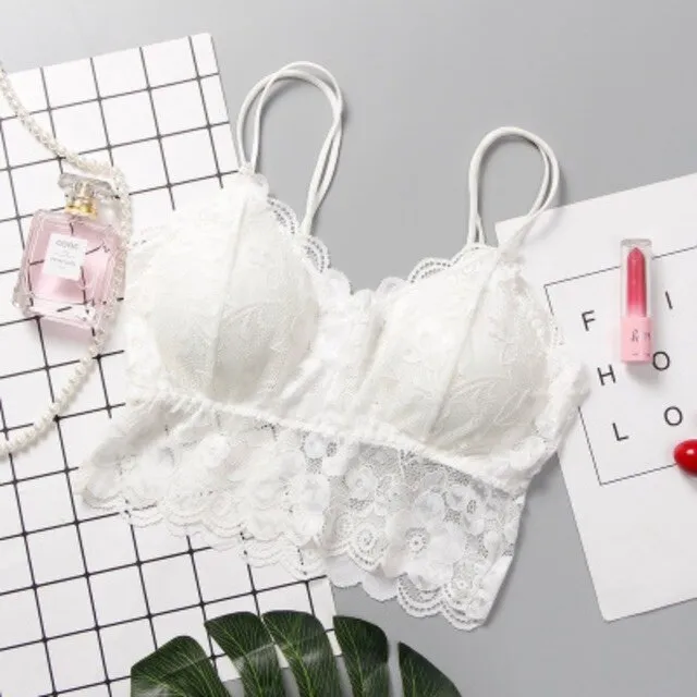 Lace Floral Padded Bra