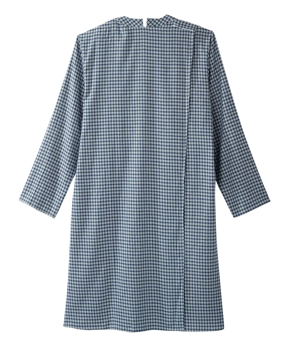 Men's Open Back No Peek Flannel Nightgown