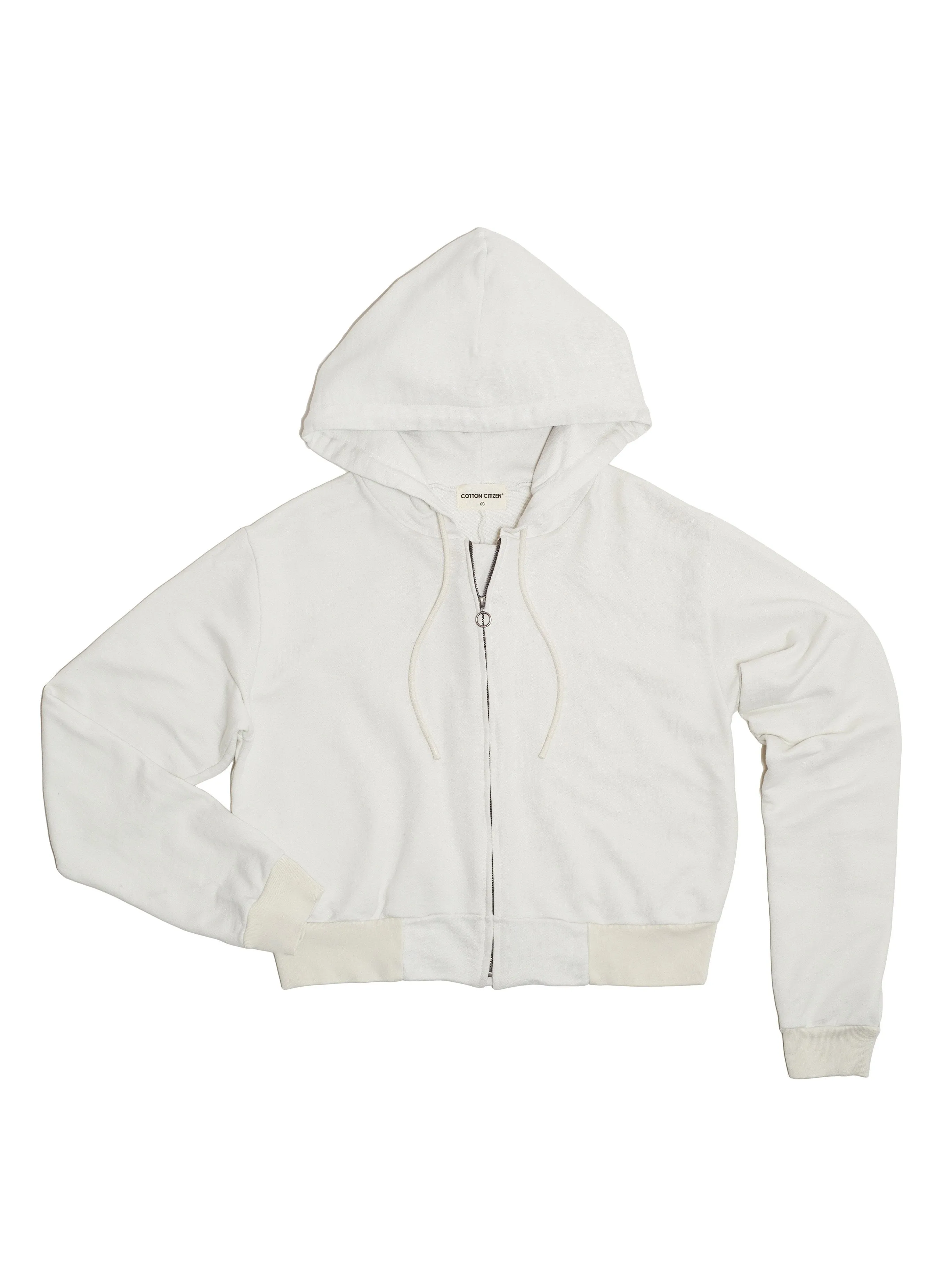 Milan Crop Zip Hoodie