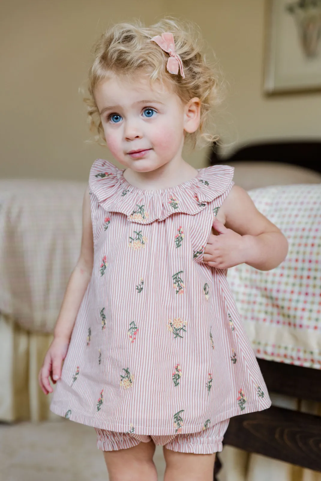 Molly Baby Set in Nantucket Stripe