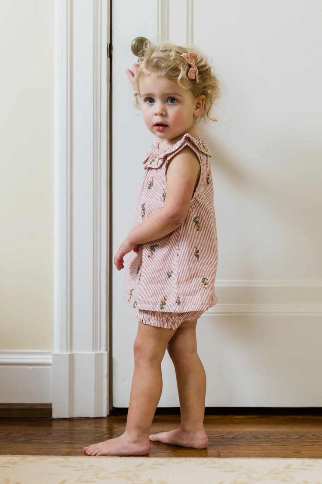 Molly Baby Set in Nantucket Stripe